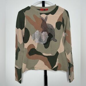 Amal Guessous Vintage Cashmere Camouflage Sweater - Luxe Comfort
